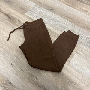 Daisy Woman’s Brown Casual Cozy Sweatpants Size Large